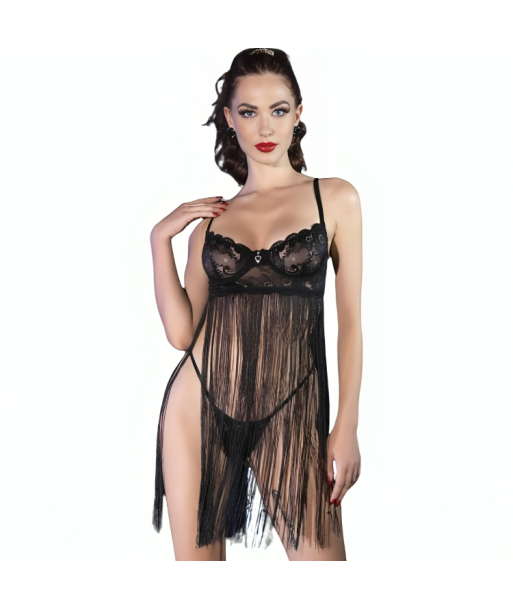 CHILIROSE - CR 4496 BABYDOLL NEGRO S-M