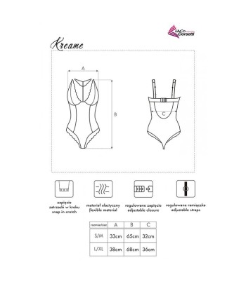 LIVCO CORSETTI FASHION - KREAME LC 90546 BODY BLACK S-M