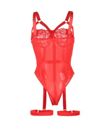 SUBBLIME - TEDDY CON LIGUERO DETALLE TIRAS PECHO ROJO S-M