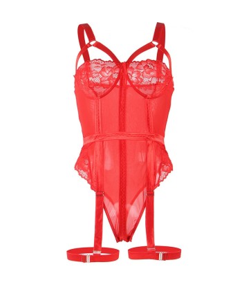 SUBBLIME - TEDDY CON LIGUERO DETALLE TIRAS PECHO ROJO S-M