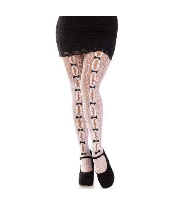 LEG AVENUE - MEDIAS CON ABERTURAS CORAZON and LAZOS ROSA