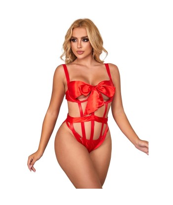 SUBBLIME - 954468 BODY SEXY CALADO CON LAZO ROJO S-M