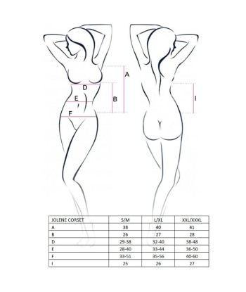 PASSION - WOMAN JOLENE CORSET NEGRO TALLA S-M