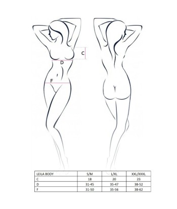 PASSION - WOMAN LEILA TEDDY NEGRO TALLA S-M PASSION - WOMAN LEILA TEDDY NEGRO TALLA S-M