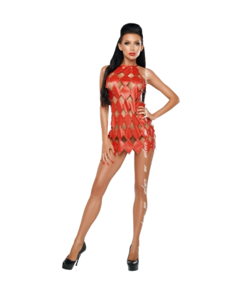ME-SEDUCE - GWEN VESTIDO ESPALDA DESCUBIERTA ROJO S-M