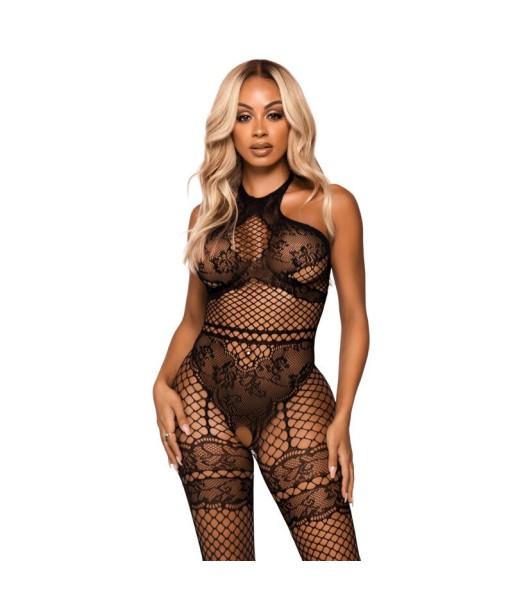 LEG AVENUE - BODYSTOCKING CUELLO HALTER TALLA ÚNICA - NEGRO LEG AVENUE - BODYSTOCKING CUELLO HALTER TALLA ÚNICA - NEGRO