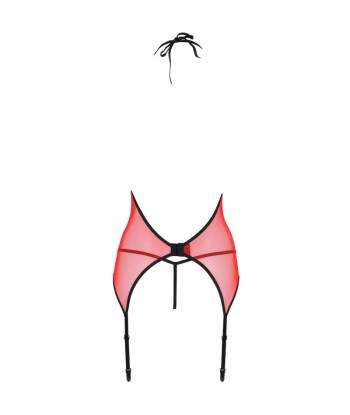 PASSION - PEONIA CORSET EROTIC LINE ROJO S-M