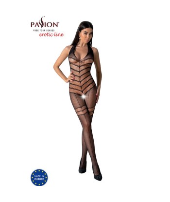 PASSION - BS100 BODYSTOCKING NEGRO TALLA ÚNICA