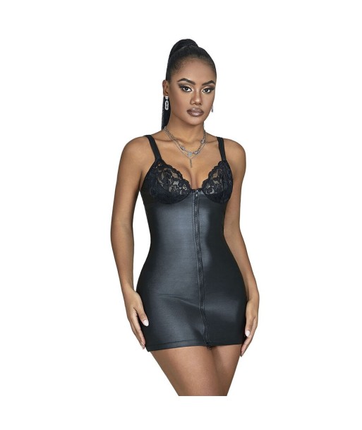SUBBLIME - 957568 VESTIDO DE CUERO CON CREMALLERA NEGRO S-M SUBBLIME - 957568 VESTIDO DE CUERO CON CREMALLERA NEGRO S-M