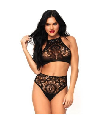 LEG AVENUE - SET 2 PIEZAS TOP Y PANTIES M-L