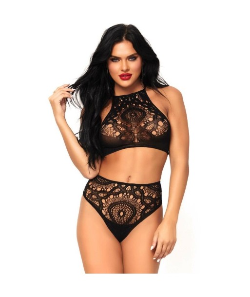 LEG AVENUE - SET 2 PIEZAS TOP Y PANTIES M-L LEG AVENUE - SET 2 PIEZAS TOP Y PANTIES M-L