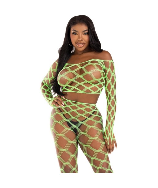 LEG AVENUE - TOP and LEGGINS HARDCORE VERDE LEG AVENUE - TOP and LEGGINS HARDCORE VERDE