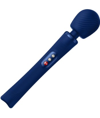 FUN FACTORY - VIM WAND RUMBLE VIBRADOR RECARGABLE SILICONA AZUL MEDIANOCHE