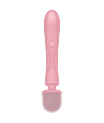 SATISFYER - TRIPLE LOVER MASAJEADOR VIBRADOR RABBIT ROSA