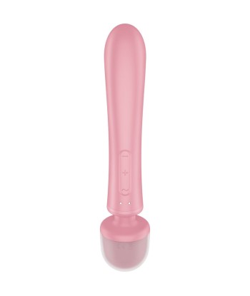 SATISFYER - TRIPLE LOVER MASAJEADOR VIBRADOR RABBIT ROSA