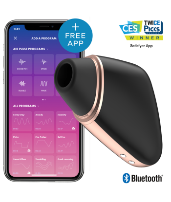 SATISFYER - LOVE TRIANGLE ESTIMULADOR Y VIBRADOR NEGRO