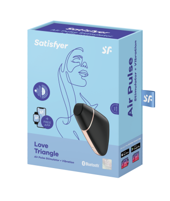 SATISFYER - LOVE TRIANGLE ESTIMULADOR Y VIBRADOR NEGRO