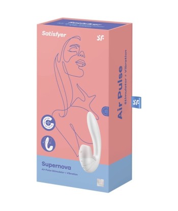 SATISFYER - SUPERNOVA ESTIMULADOR Y VIBRADOR BLANCO