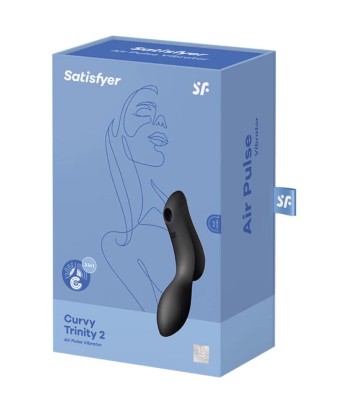 SATISFYER - CURVY TRINITY 2 ESTIMULADOR Y VIBRADOR NEGRO