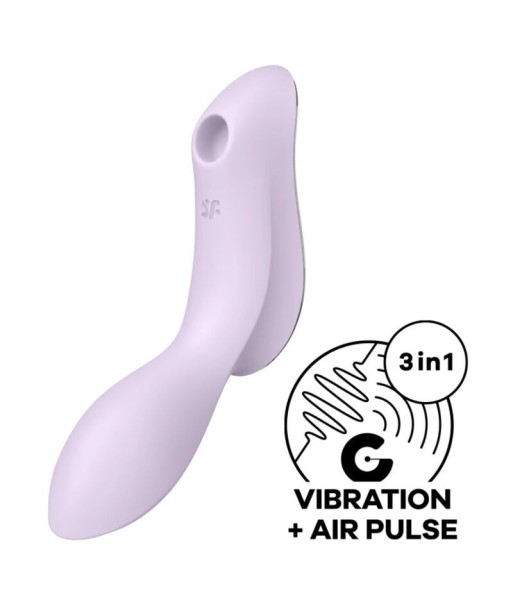 SATISFYER - CURVY TRINITY 2 ESTIMULADOR Y VIBRADOR NEGRO SATISFYER - CURVY TRINITY 2 ESTIMULADOR Y VIBRADOR NEGRO