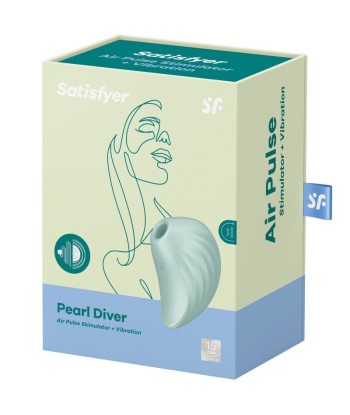 SATISFYER - PEARL DIVER ESTIMULADOR Y VIBRADOR VERDE