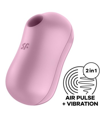 SATISFYER - COTTON CANDY ESTIMULADOR Y VIBRADOR LILA