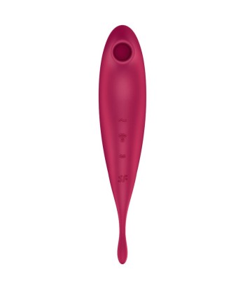 SATISFYER - TWIRLING PRO ESTIMULADOR Y VIBRADOR APP ROJO