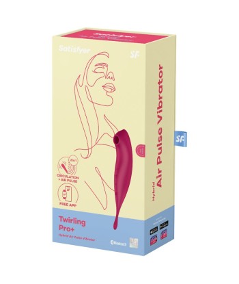 SATISFYER - TWIRLING PRO ESTIMULADOR Y VIBRADOR APP ROJO