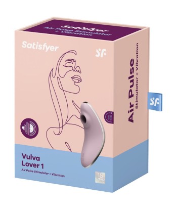 SATISFYER - VULVA LOVER 1 ESTIMULADOR Y VIBRADOR VIOLETA