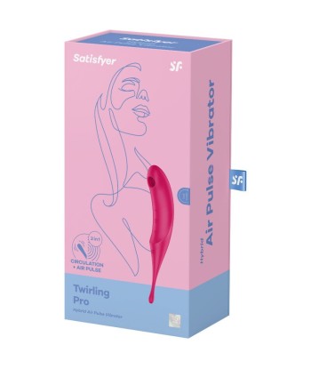 SATISFYER - TWIRLING PRO ESTIMULADOR Y VIBRADOR ROJO