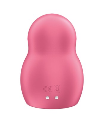 SATISFYER - PRO TO GO 1 ESTIMULADOR Y VIBRADOR DOBLE ROJO