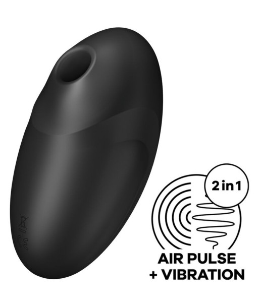 SATISFYER - VULVA LOVER 3 ESTIMULADOR Y VIBRADOR NEGRO SATISFYER - VULVA LOVER 3 ESTIMULADOR Y VIBRADOR NEGRO