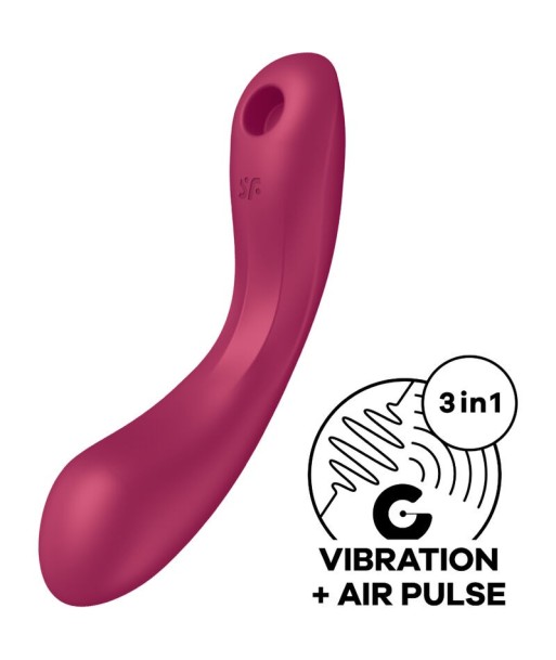 SATISFYER - CURVE TRINITY 1 AIR PULSE VIBRATION ROJO SATISFYER - CURVE TRINITY 1 AIR PULSE VIBRATION ROJO