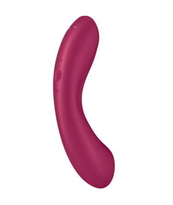 SATISFYER - CURVE TRINITY 1 AIR PULSE VIBRATION ROJO