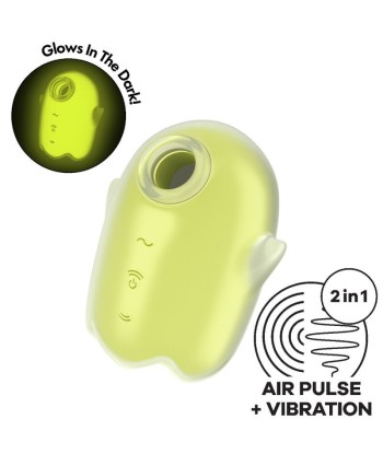 SATISFYER - GLOWING GHOST AIR PULSE and VIBRADOR AMARILLO