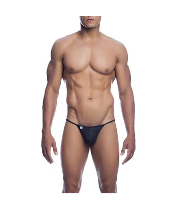MOB - V-STRING DE MICROFIBRA NEGRA TALLA L-XL