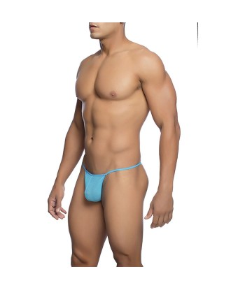 MOB - TANGA TRANSPARENTE CON FORMA DE T AQUA TALLA L-XL