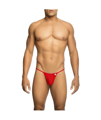 MOB - TANGA TRANSPARENTE CON FORMA DE T ROJO TALLA L-XL