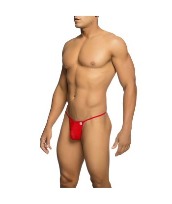 MOB - TANGA TRANSPARENTE CON FORMA DE T ROJO TALLA L-XL