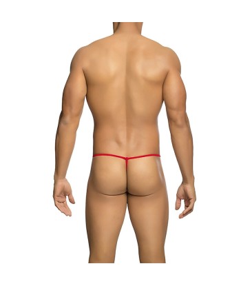 MOB - TANGA TRANSPARENTE CON FORMA DE T ROJO TALLA L-XL