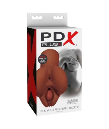 PDX PLUS - PICK YOUR PLEASURE MASTURBADOR DOBLE MARRÓN