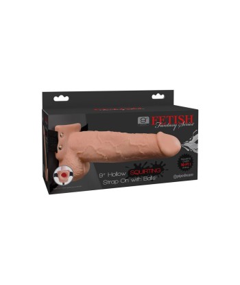 FETISH FANTASY SERIES - ARNÉS CON PENE REALÍSTICO EYACULADOR 22,9CM