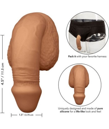 CALEXOTICS - PACKING PENIS PENE DE SILICONA 12.75CM CARAMELO