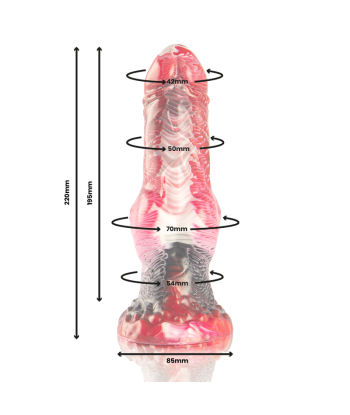 EPIC - HELIOS DILDO CON TESTÍCULOS CALOR Y ÉXTASIS