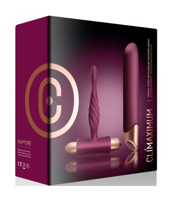 CLIMAXIMUM - RAPTURE KIT VIBRADOR CLÁSICO PLUG ANAL PRINCIPIANTES
