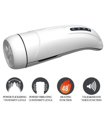 PRETTY LOVE - MARISSA MASTURBADOR MASCULINO VIBRACIÓN, CALOR, VOZ Y ONDAS ESTIMULADORAS