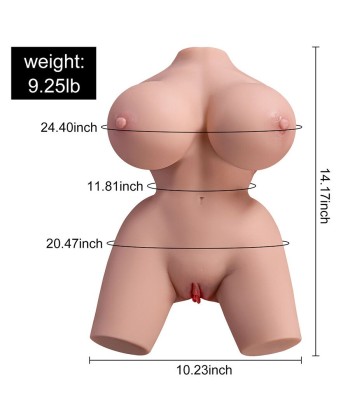 XISE - FRIEDA TORSO REALÍSTICO FEMENINO CON VIBRACIÓN 36 CM