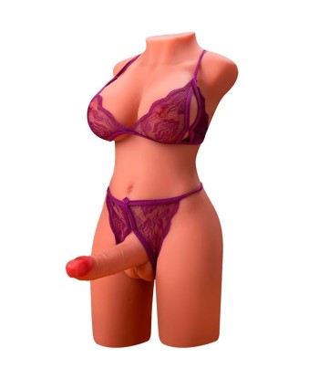 XISE - MIAH LADY BOY TORSO FEMENINO CON DILDO CON VIBRACIÓN Y THRUSTING 55 CM