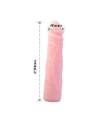 BAILE - DILDO SILICONA TACTO PIEL REALÍSTICO 23 CM