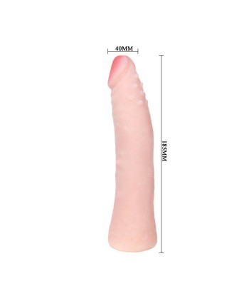 BAILE - DILDO SILICONA TACTO PIEL REALÍSTICO 19 CM COLOR CAJA ALEATORIO